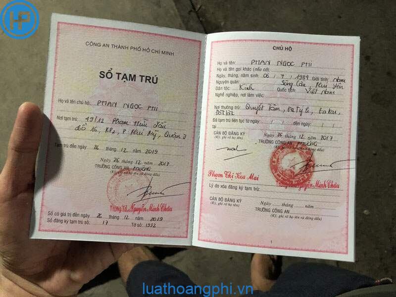 công chứng giấy xác nhận tạm trú - Hình 1