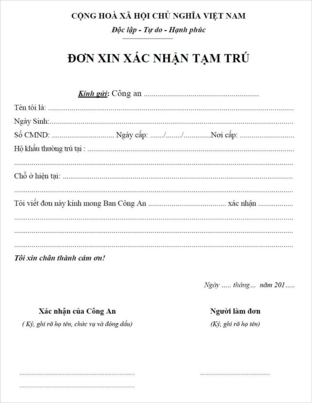 công chứng giấy xác nhận tạm trú - Hình 3