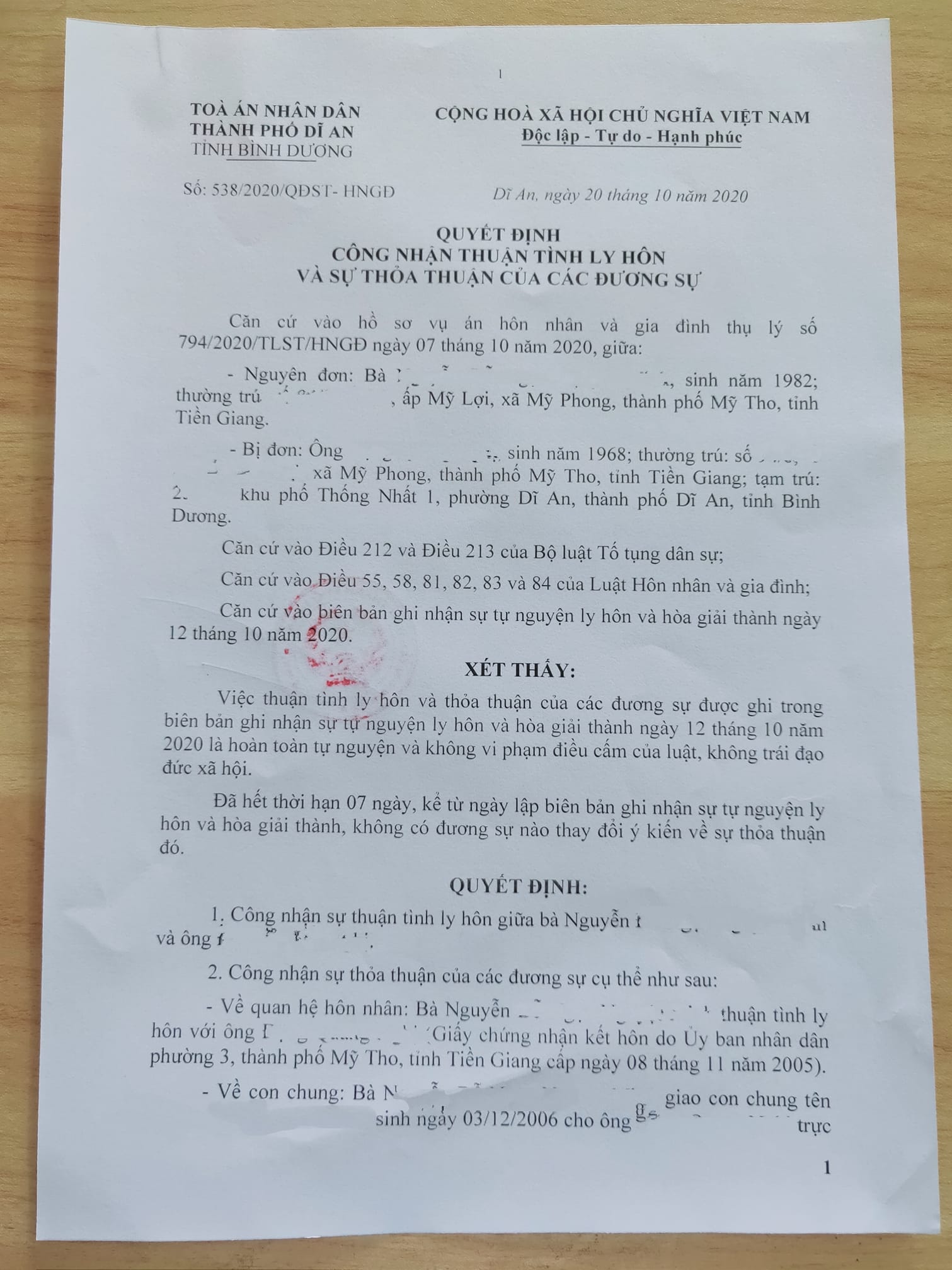 công chứng hồ sơ ly hôn - Hình 5