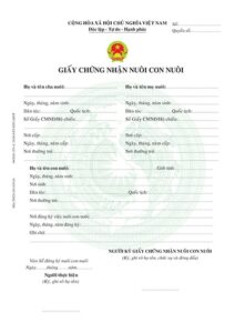 công chứng hồ sơ nhận con nuôi