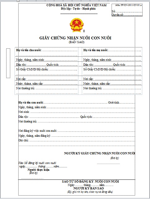 công chứng hồ sơ nhận con nuôi - Hình 3