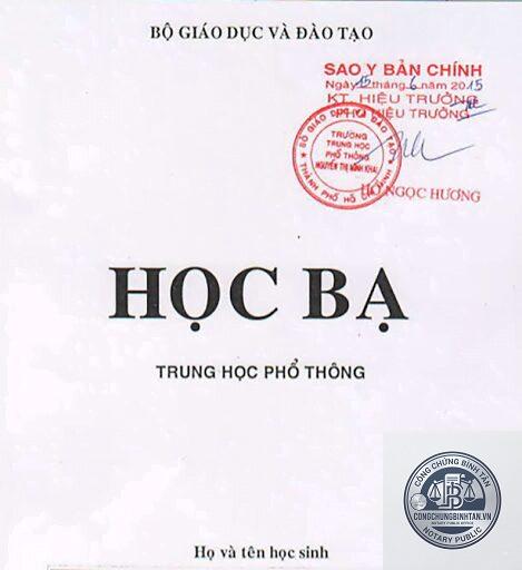 c&ocirc;ng chứng học bạ - H&igrave;nh 3