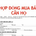 c&ocirc;ng chứng hợp đồng chuyển nhượng căn hộ