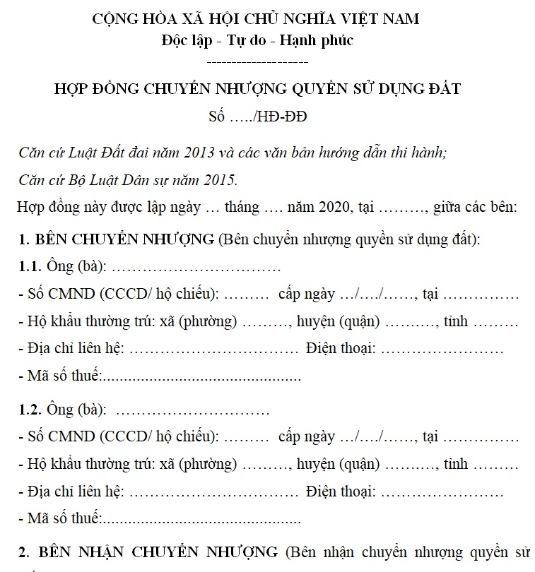 công chứng hợp đồng chuyển nhượng quyền sử dụng đất - Hình 3