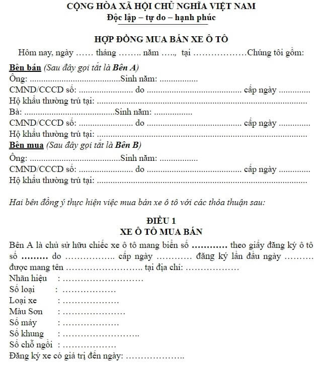 c&ocirc;ng chứng hợp đồng chuyển nhượng xe - H&igrave;nh 2