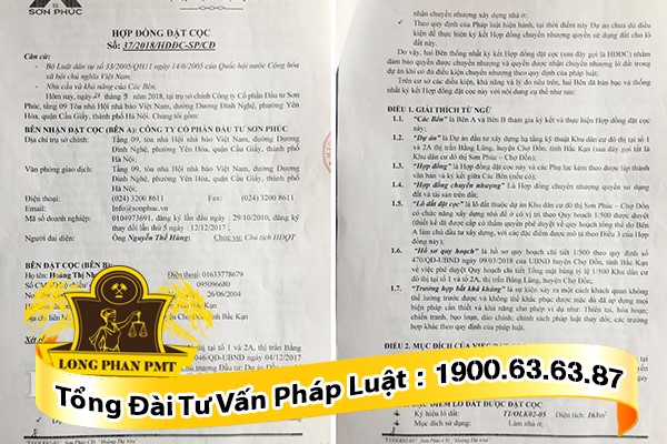 công chứng hợp đồng đặt cọc mua nhà