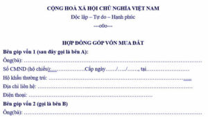 công chứng hợp đồng góp vốn bằng đất