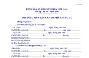 công chứng hợp đồng mua bán căn hộ