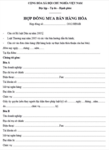công chứng hợp đồng mua bán hàng hóa