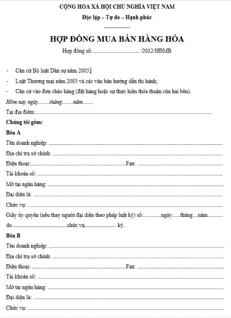 công chứng hợp đồng mua bán hàng hóa - Hình 1