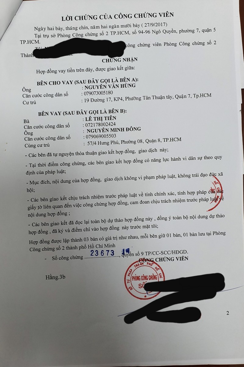 công chứng hợp đồng vay tiền - Hình 4