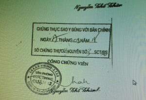 công chứng khẩn