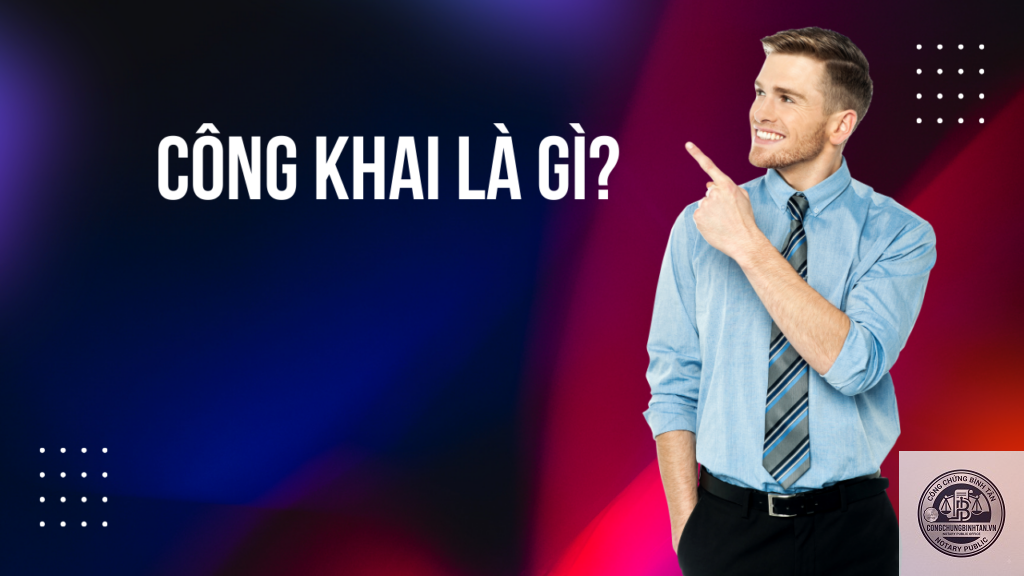 công khai là gì