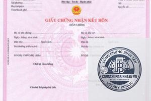 đăng ký kết hôn khác tỉnh
