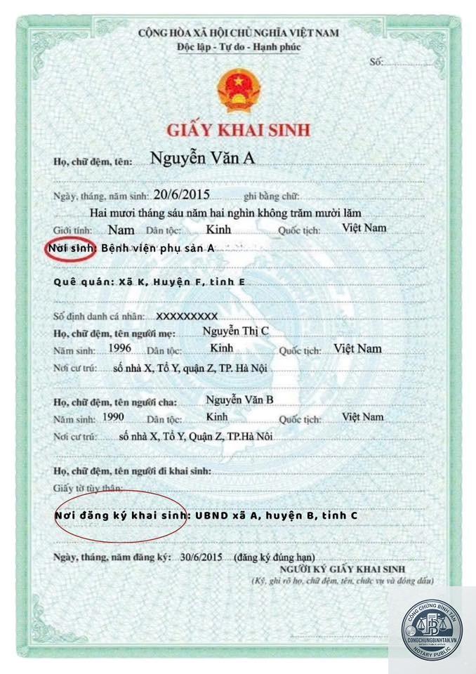 đăng ký khai sinh - Hình 4