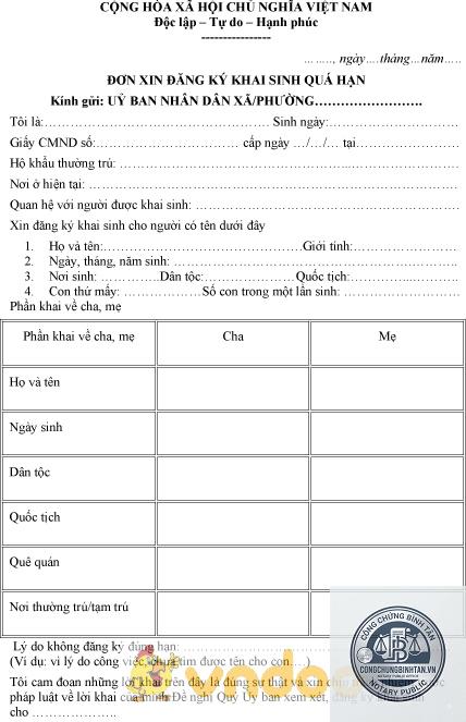 đăng ký khai sinh quá hạn - Hình 3
