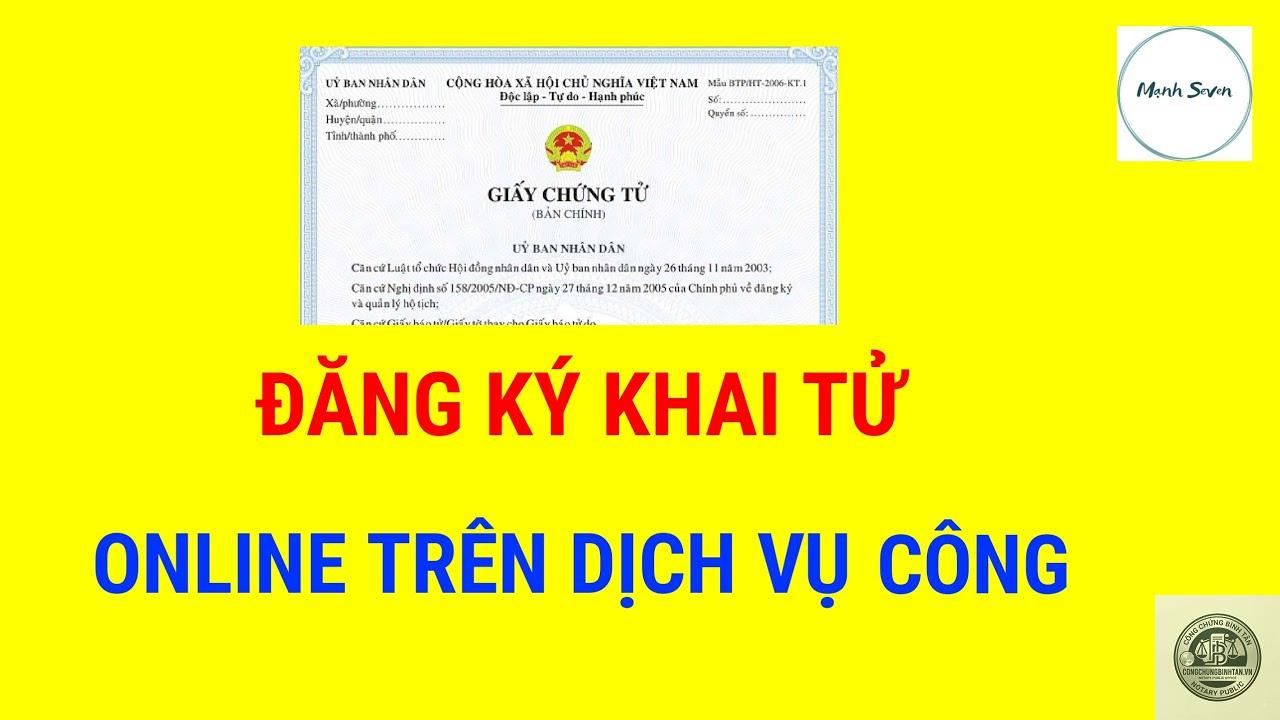 đăng ký khai tử trực tuyến - Hình 5
