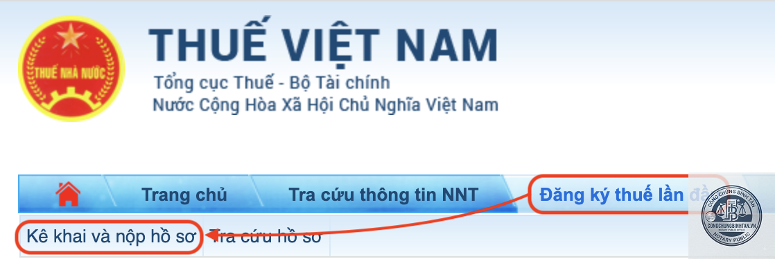 đăng ký mã số thuế lần đầu - Hình 1