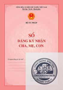đăng ký nhận cha mẹ con