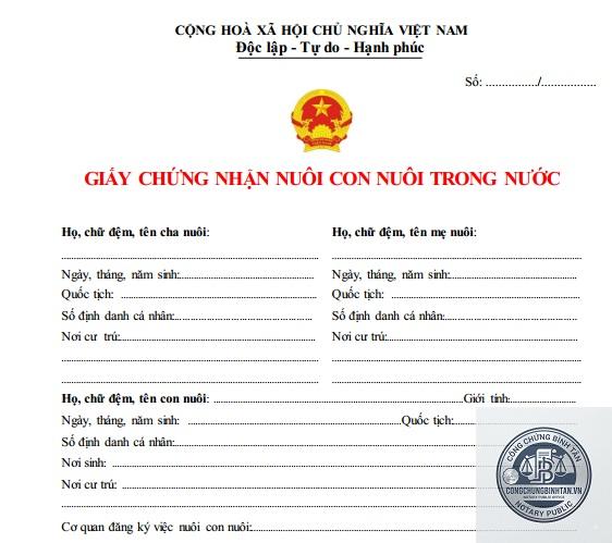 đăng ký nhận nuôi con nuôi - Hình 5