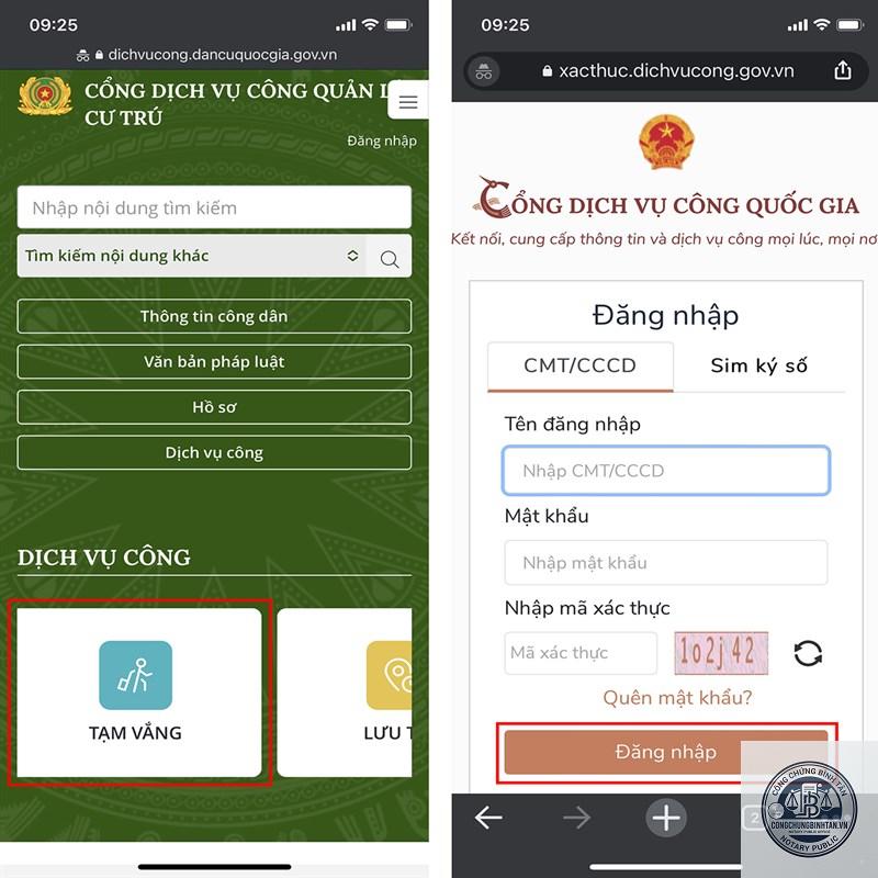 đăng ký tạm vắng - Hình 2