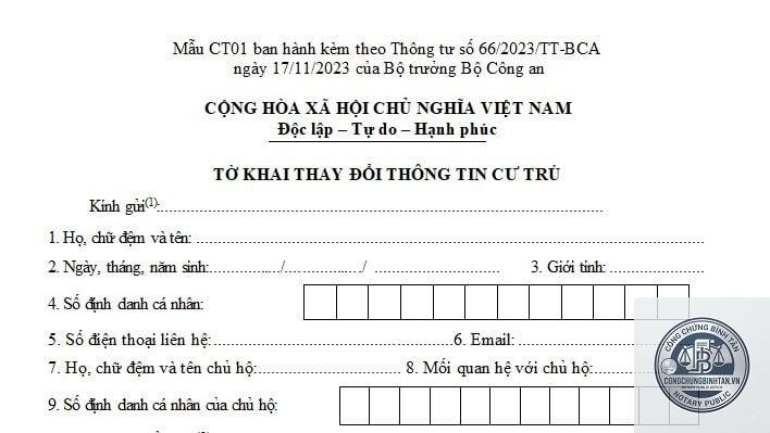 đăng ký tạm vắng