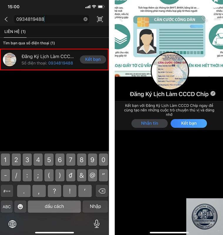 đặt lịch làm căn cước