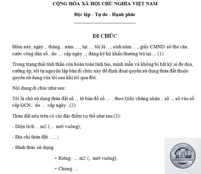 di chúc cho con