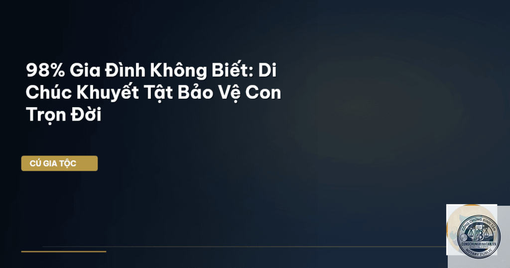 di chúc cho con bị khuyết tật