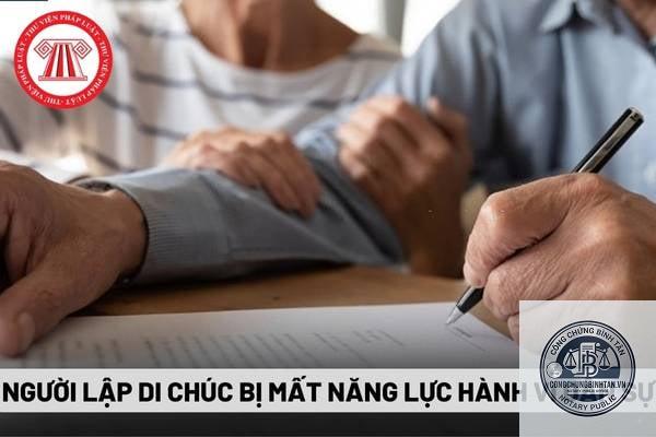 di chúc cho con mất năng lực hành vi
