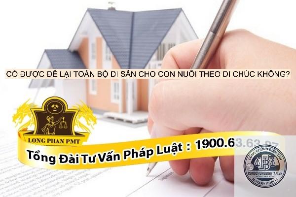 di chúc cho con nuôi