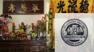 di chúc cho nhà thờ