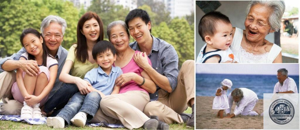 di chúc của gia đình nhiều thế hệ