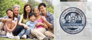 di chúc của gia đình nhiều thế hệ