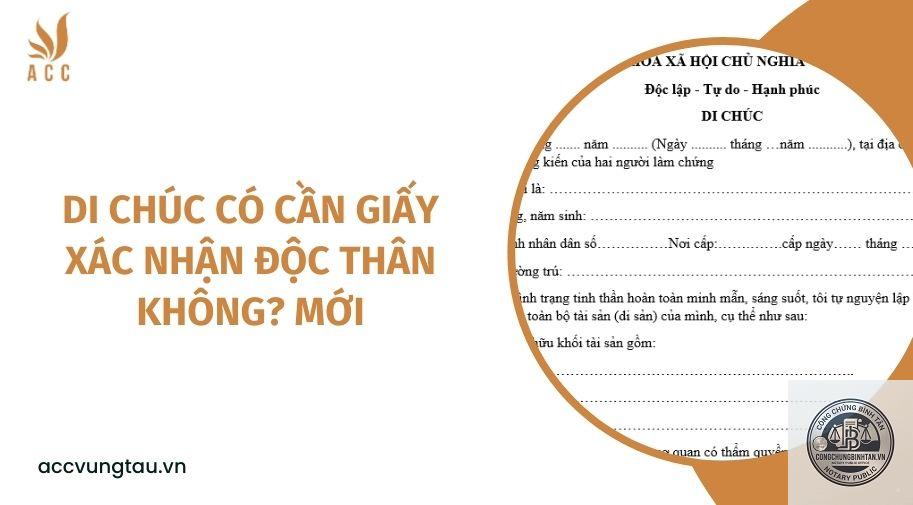 di chúc của người độc thân - Hình 1