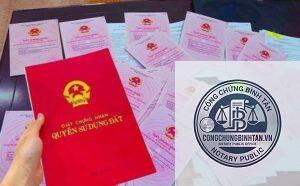 di chúc đất có sổ đỏ