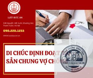 di chúc định đoạt tài sản