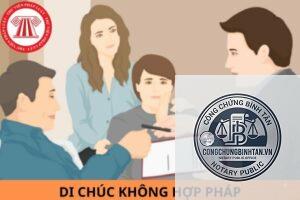 di chúc không hợp lệ