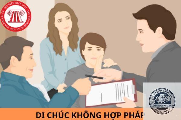 di chúc không hợp lệ