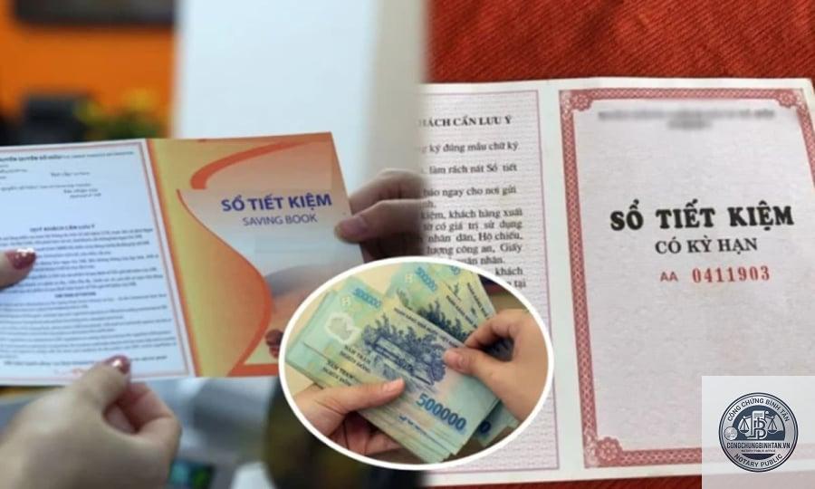 di chúc tiền gửi ngân hàng