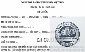 di chúc vô hiệu
