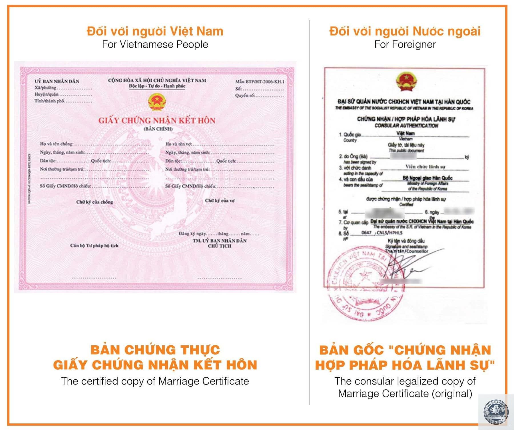 dịch thuật c&ocirc;ng chứng giấy kết h&ocirc;n - H&igrave;nh 2