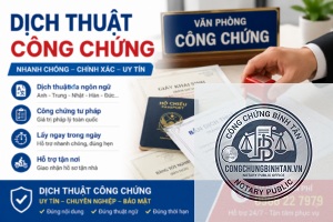dịch thuật công chứng hồ sơ định cư