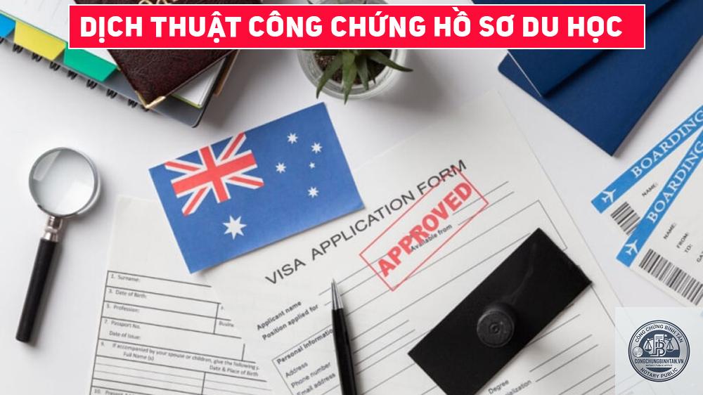 dịch thuật công chứng hồ sơ du học