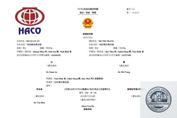 dịch thuật c&ocirc;ng chứng hồ sơ kết h&ocirc;n - H&igrave;nh 4