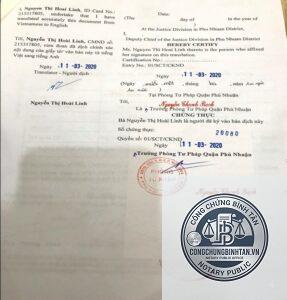 dịch thuật công chứng là gì