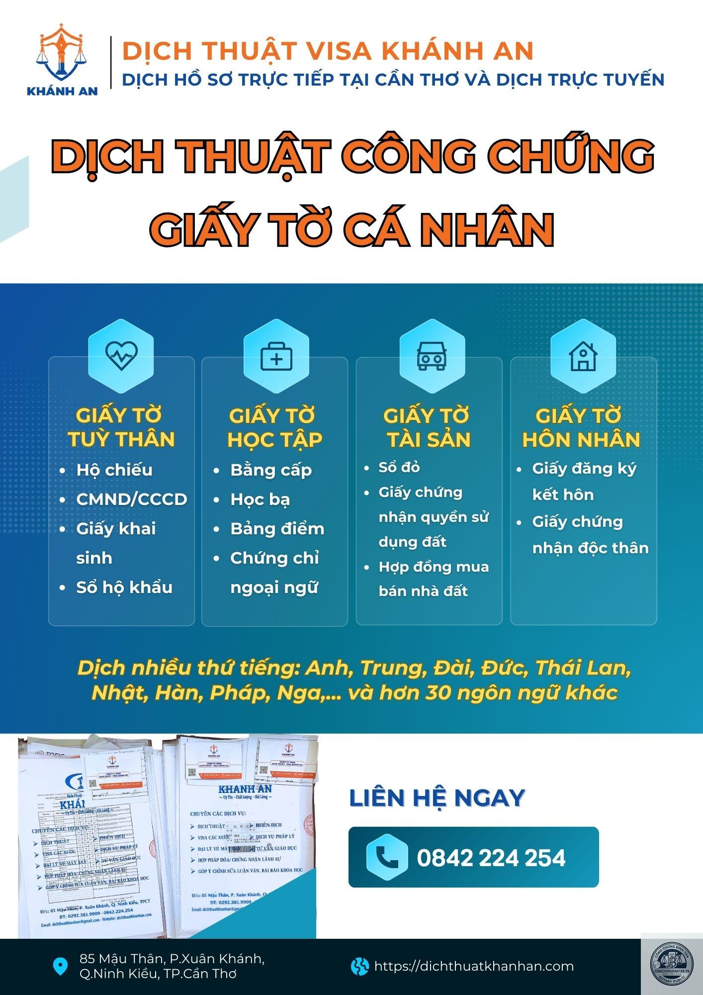 dịch thuật giấy tờ c&aacute; nh&acirc;n - H&igrave;nh 1