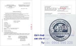 dịch thuật lý lịch tư pháp