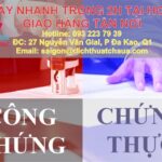 dịch vụ chứng thực giấy tờ tận nơi tphcm