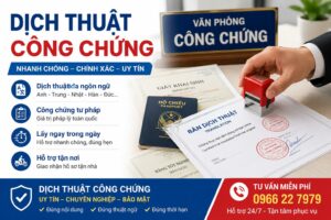 dịch vụ chứng thực uy tín